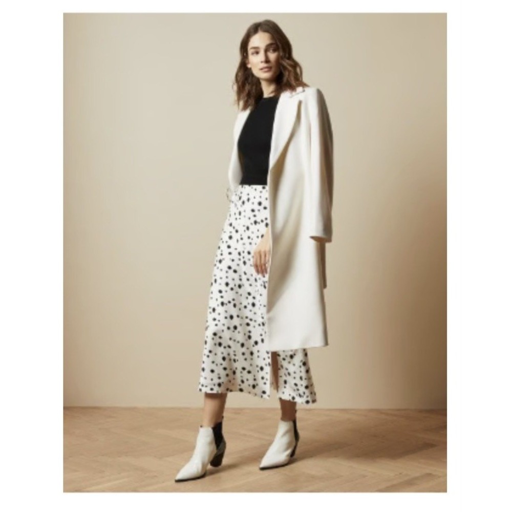 Ted Baker Laiyah Mockable Polka Dot Dress, Satin bottom. Approx.size 10-12
